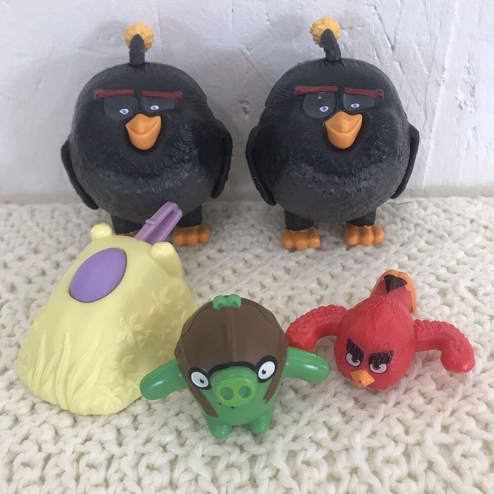 Angry Birds McDonald’s Figure Lot of 5 Items